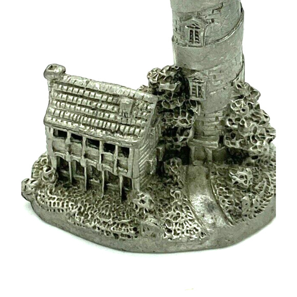 Vintage Spoontiques Pewter Lighthouse Statue Figurine #S671 - 2.5" tall - Picture 2 of 6